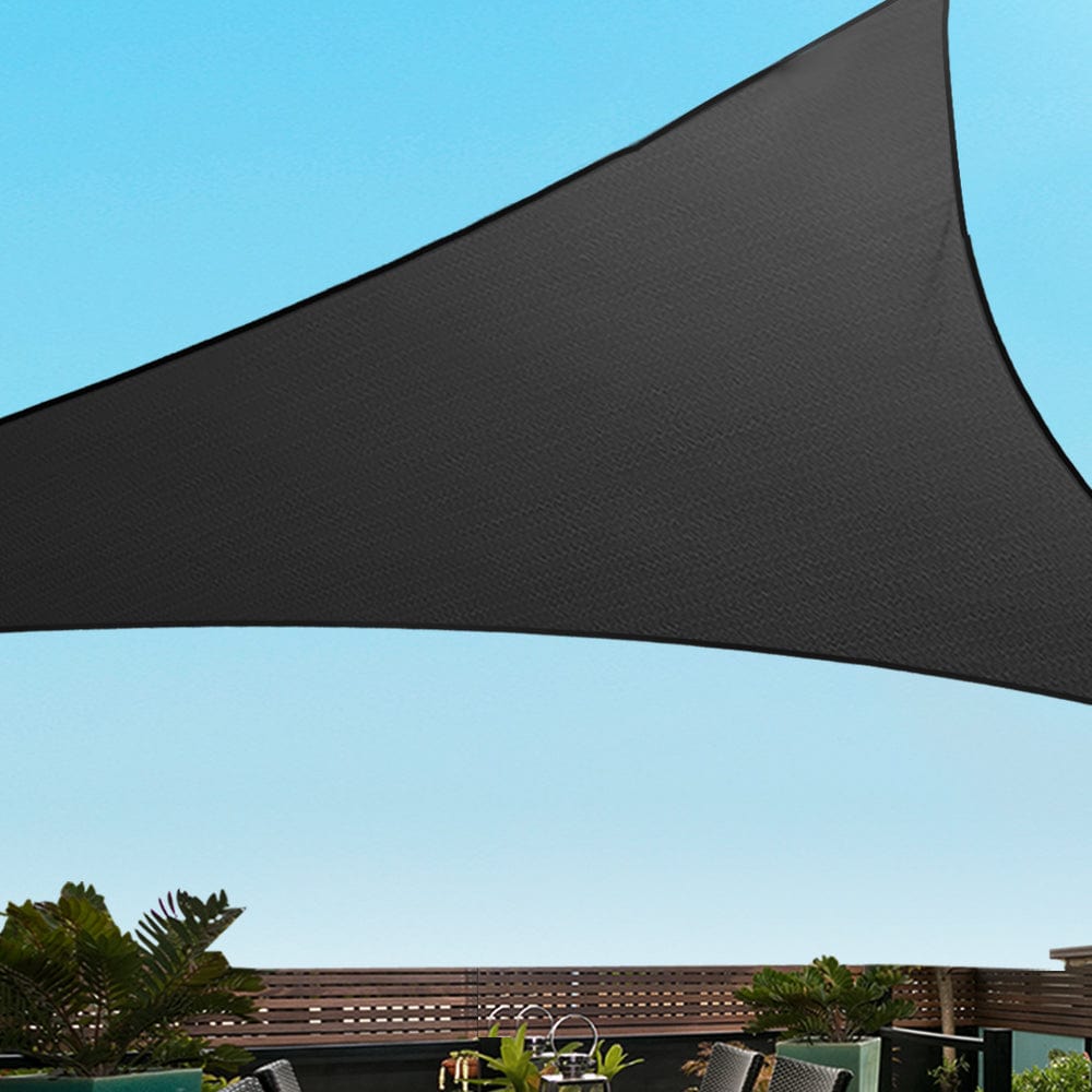 Home & Garden > Shading Instahut Sun Shade Sail Cloth Shadecloth Outdoor Canopy Triangle 280gsm 5x5x5m