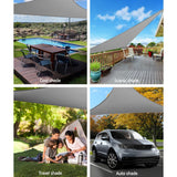 Home & Garden > Shading Instahut Sun Shade Sail Cloth Shadecloth Triangle Canopy 280gsm 4x4x5.7m