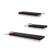 Home & Garden > Storage Artiss 3 Piece Floating Wall Shelves - Black