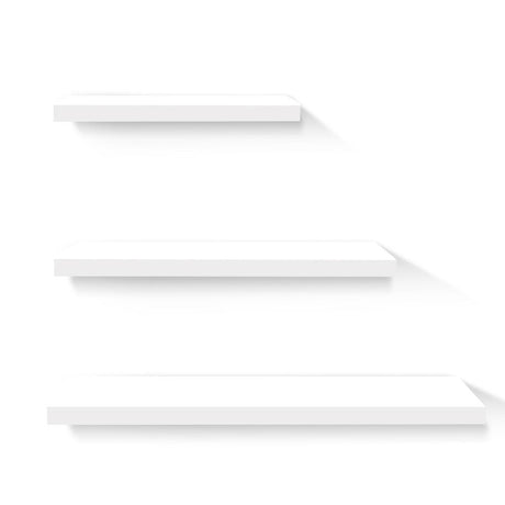 Home & Garden > Storage Artiss 3 Piece Floating Wall Shelves - White