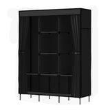 Home & Garden > Storage Artiss Clothes Wardrobe Closet Storage Large Portable Organiser with Shelf Black