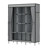 Home & Garden > Storage Artiss Clothes Wardrobe Closet Storage Large Portable Organiser with Shelf Grey