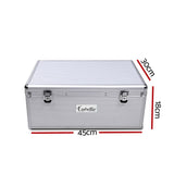 Home & Garden > Storage Embellir CD Case DVD Cases Storage Box 500 Discs Aluminium Case DVD Folders