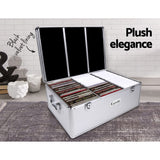 Home & Garden > Storage Embellir CD Case DVD Cases Storage Box 500 Discs Aluminium Case DVD Folders