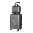 Home & Garden > Travel Wanderlite 2pc Luggage Trolley Suitcase 12" 28" Carry On Travel Stoage Hardshell