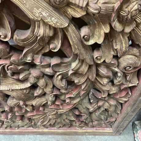 Indonesian Hand-carved Panel