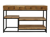 Industrial Style Acacia Console Table