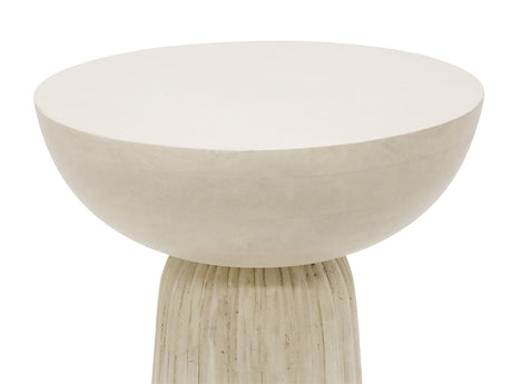 Lulu Whitewash Side Table