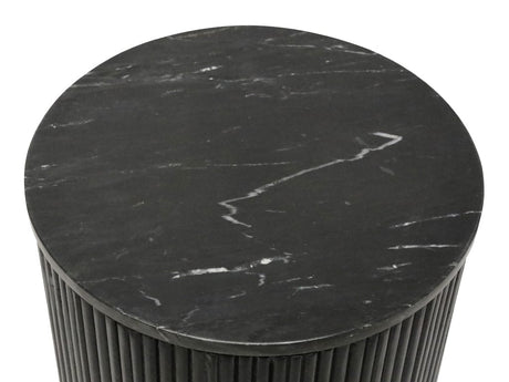 Marble Round Sidetable