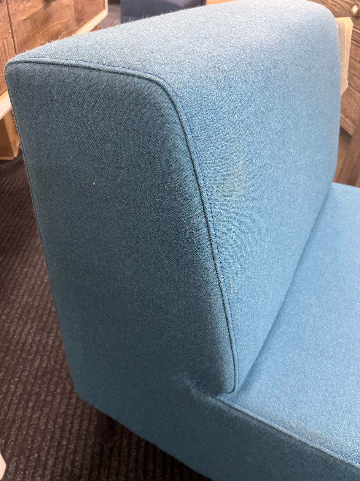 NZ Made Sofa Chair -Light Blue