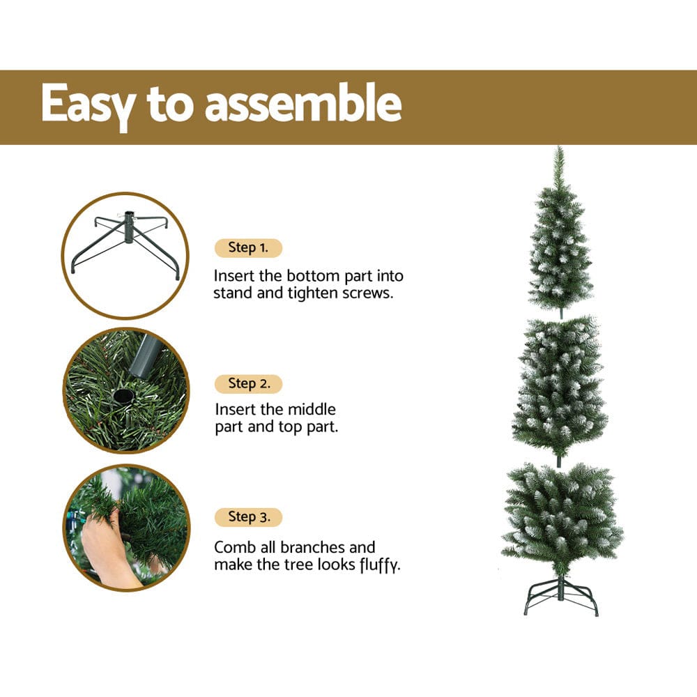 Occasions > Christmas Jingle Jollys 1.8M / 6FT Christmas Tree with Snow 300 Tips Xmas Decoration