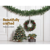 Occasions > Christmas Jingle Jollys 1.8M Christmas Garland with Pre-lit LED Lights Xmas Tree Decor