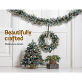 Occasions > Christmas Jingle Jollys 2.7M Pre-Lit Christmas Garland with Ornament Light Xmas Tree Decor