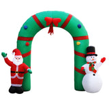 Occasions > Christmas Jingle Jollys Christmas Inflatable Giant Arch Way 2.8M Santa Snowman Light Decor