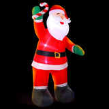 Occasions > Christmas Jingle Jollys Christmas Inflatable Santa 3M Xmas Outdoor Decorations LED Lights