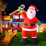 Occasions > Christmas Jingle Jollys Christmas Inflatable Santa 3M Xmas Outdoor Decorations LED Lights