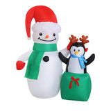 Occasions > Christmas Jingle Jollys Christmas Inflatable Snowman 1.8M Lights LED Outdoor Decorations