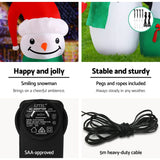 Occasions > Christmas Jingle Jollys Christmas Inflatable Snowman 1.8M Lights LED Outdoor Decorations