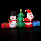 Occasions > Christmas Jingle Jollys Christmas Inflatable Tree Snowman Lights 2.7M Outdoor Decorations