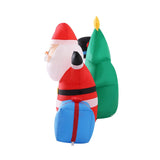 Occasions > Christmas Jingle Jollys Christmas Inflatable Tree Snowman Lights 2.7M Outdoor Decorations