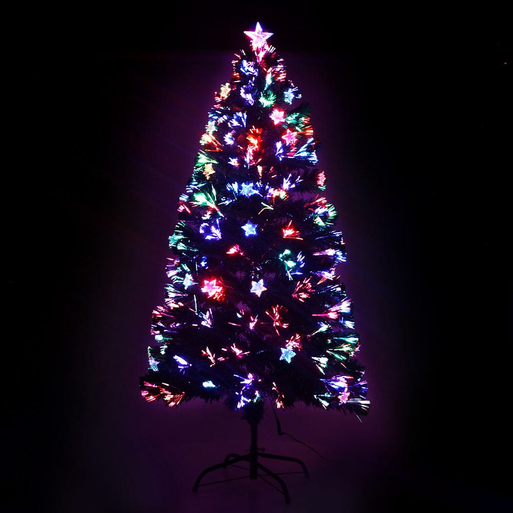 Jingle Jollys Christmas Tree 1.5M LED Xmas trees with Lights Multi Col ...