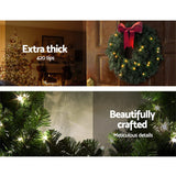 Occasions > Christmas Jingle Jollys Christmas Wreath 60cm Xmas Tree Decoration Green