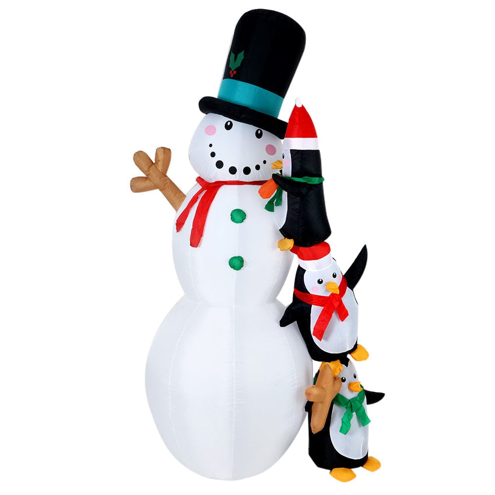 Occasions > Christmas Jingle JollysChristmas Inflatable Snowman 2.4M Xmas Lights Outdoor Decorations