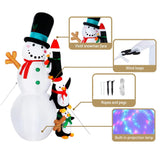 Occasions > Christmas Jingle JollysChristmas Inflatable Snowman 2.4M Xmas Lights Outdoor Decorations