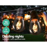 Occasions > Lights Jingle Jollys 65m Festoon String Lights Christmas Bulbs Party Wedding Garden Party