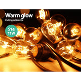 Occasions > Lights Jingle Jollys 74m Festoon String Lights Christmas Bulbs Party Wedding Garden Party