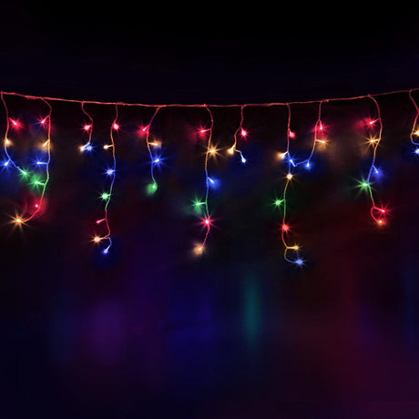 Occasions > Lights Jingle Jollys Christmas Lights 20M 800 LED Icicle Light Multi-coloured