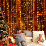 Occasions > Lights Jingle Jollys Christmas Lights 6Mx3M 600 LED Curtain Light Decorations Warm