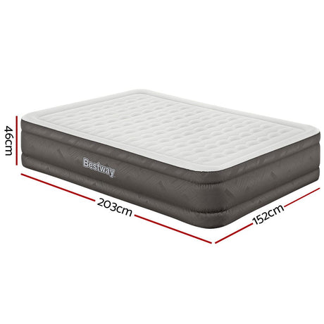 Outdoor > Camping Bestway Air Bed Queen Size Mattress Camping Beds Inflatable Built-in Pump