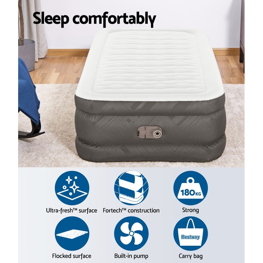 Outdoor > Camping Bestway Air Mattress Bed Single Size Inflatable Camping Beds 46CM