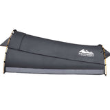 Outdoor > Camping Weisshorn Camping Swags King Single Swag Canvas Tent Deluxe Dark Grey Large