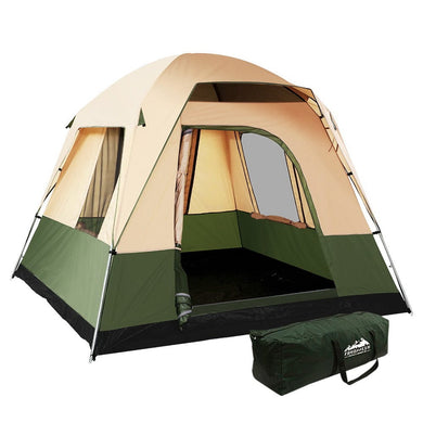 Outdoor > Camping Weisshorn Family Camping Tent 4 Person Hiking Beach Tents Green