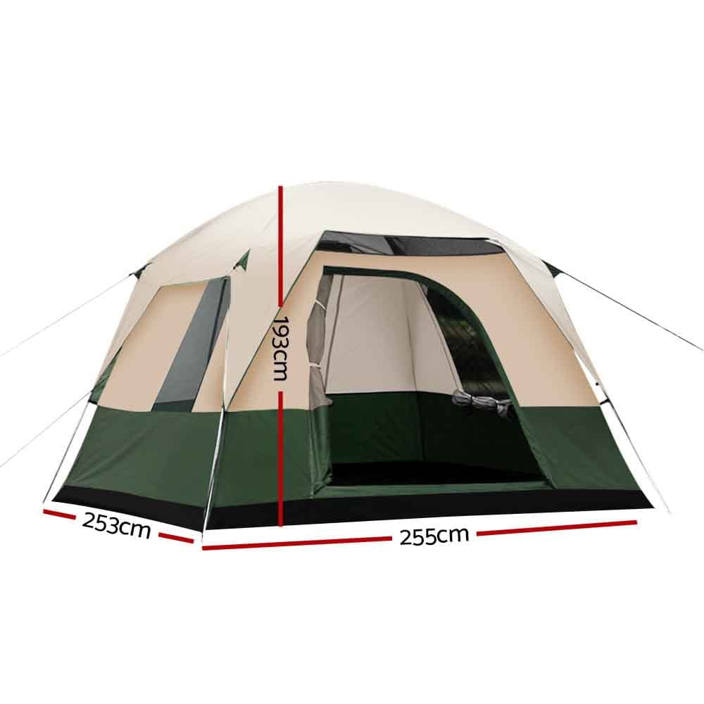 Outdoor > Camping Weisshorn Family Camping Tent 4 Person Hiking Beach Tents Green