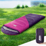 Outdoor > Camping Weisshorn Sleeping Bag Bags Kid 172cm Camping Hiking Thermal Pink