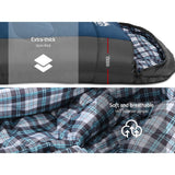 Outdoor > Camping Weisshorn Sleeping Bag Camping Hiking Tent Winter Outdoor Comfort 0 Degree Navy