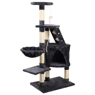 Pet Care > Cat Supplies i.Pet Cat Tree 120cm Trees Scratching Post Scratcher Tower Condo House Furniture Wood Multi Level