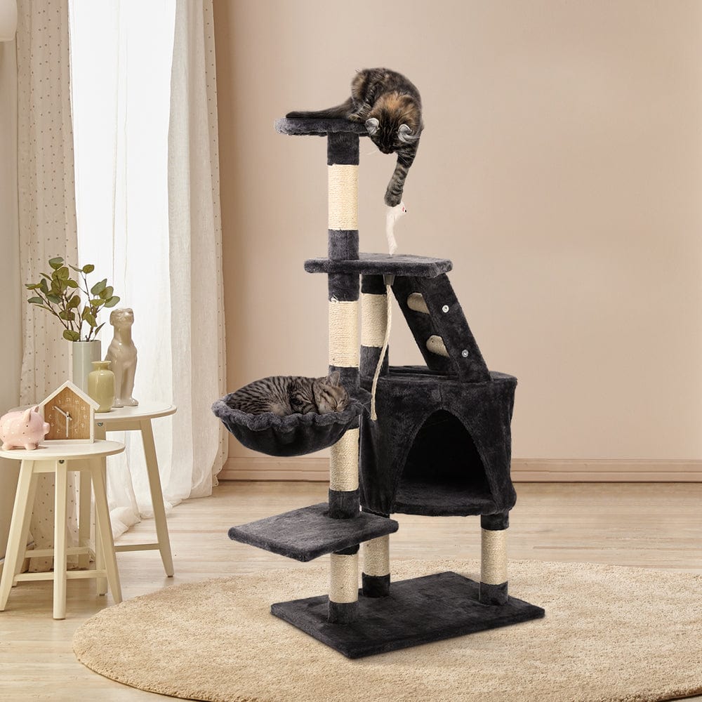 Pet Care > Cat Supplies i.Pet Cat Tree 120cm Trees Scratching Post Scratcher Tower Condo House Furniture Wood Multi Level