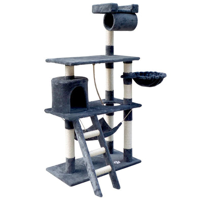 Pet Care > Cat Supplies i.Pet Cat Tree 141cm Trees Scratching Post Scratcher Tower Condo House Furniture Wood