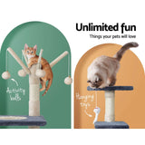 Pet Care > Cat Supplies i.Pet Cat Tree Scratching Post Scratcher Cat Tree Tower Condo House toys 110cm