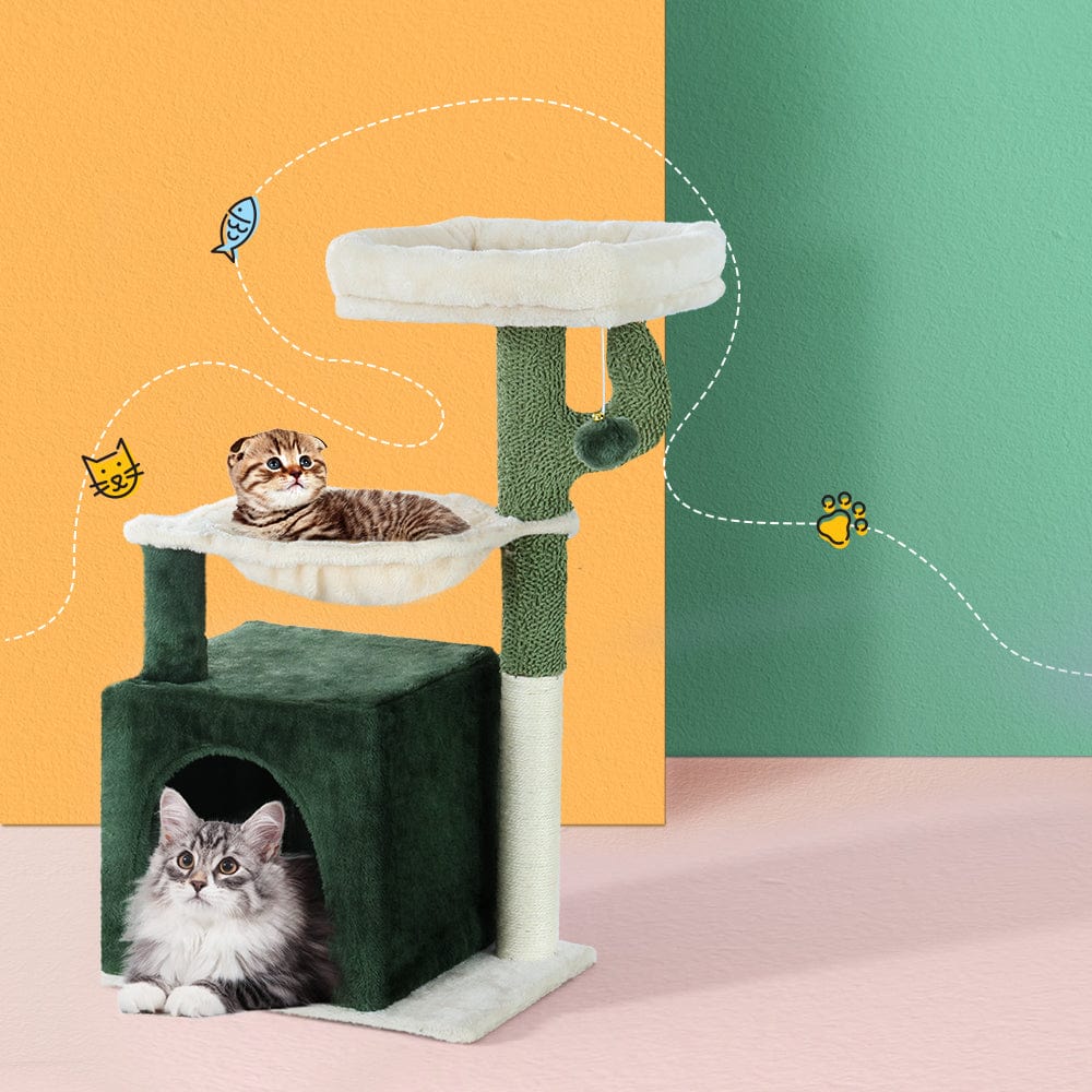 Pet Care > Cat Supplies i.Pet Cat Tree Tower Scratching Post Scratcher Wood Condo Bed Toys House 78cm