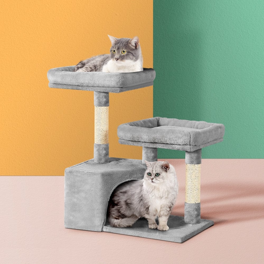 Pet Care > Cat Supplies i.Pet Cat Tree Tower Scratching Post Scratcher Wood Condo House Bed Trees 69cm