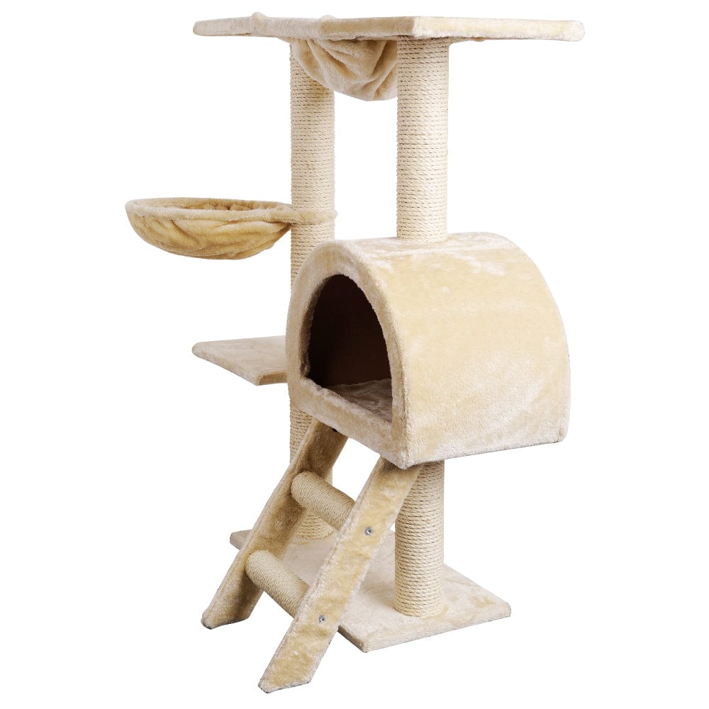 Pet Care > Cat Supplies i.Pet Cat Tree Trees Scratching Post Scratcher Condo Tower House Bed Beige 100cm