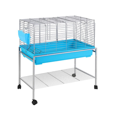 Pet Care > Cat Supplies i.Pet Rabbit Cage Hutch Cages Indoor Hamster Enclosure Carrier Bunny Blue