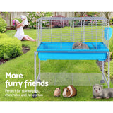 Pet Care > Cat Supplies i.Pet Rabbit Cage Hutch Cages Indoor Hamster Enclosure Carrier Bunny Blue