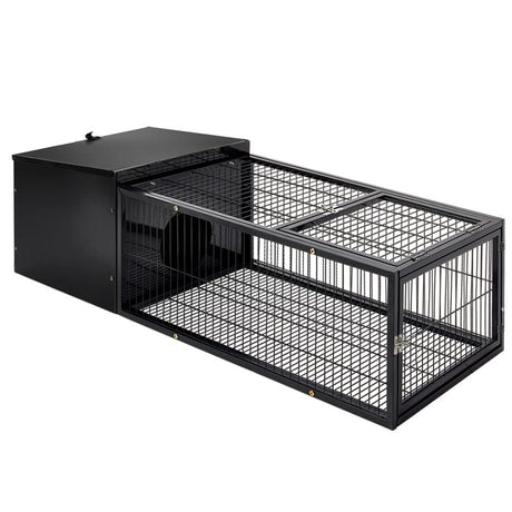 Pet Care > Coops & Hutches i.Pet Rabbit Cage Hutch Cages Indoor Outdoor Hamster Enclosure Pet Metal Carrier 122CM Length