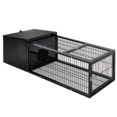 Pet Care > Coops & Hutches i.Pet Rabbit Cage Hutch Cages Indoor Outdoor Hamster Enclosure Pet Metal Carrier 122CM Length